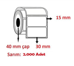 Barkod & Karekod Etiketi 15x30mm - 