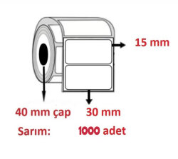 Barkod & Karekod Etiketi 15x30mm - 