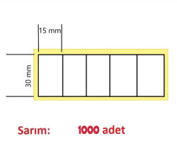 Barkod & Karekod Etiketi 15x30mm - (1)