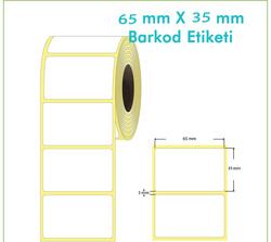 Barkod & Karekod Etiketi 65*35 mm - 