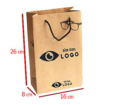 Baskılı Çanta Kraft 16*26*8 cm - 1