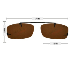 Clip-on Platin TZ15 Kahve - 