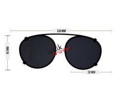 Clip-on Platin Y.Büyük Füme - 