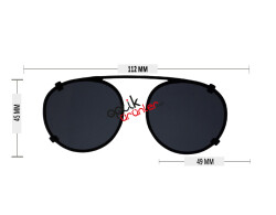 Clip-on Platin Y.Küçük Füme - 