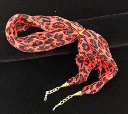 Fular Altın Kızıl Leopar - 3
