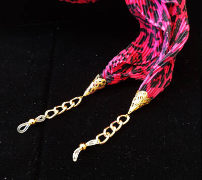 Fular Altın Leopar Pembe - 2