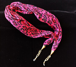 Fular Altın Leopar Pembe - 3