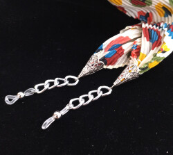 Fular Gümüş Renkli Leopar - 