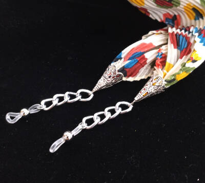 Fular Gümüş Renkli Leopar - 1
