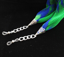 Fular Gümüş Tavuskuşu Mavi - 