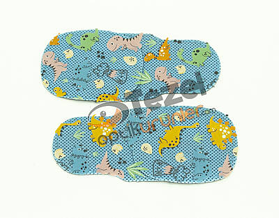 Göz Kapama Bezi Figürlü Mavi - 1