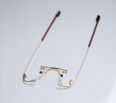 Gözlük Sapı Takımı Faset Gold - 1