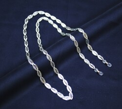 Zincir Örgü Badem Gümüş - 