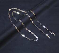 Zincir Pul Elips Gümüş - 