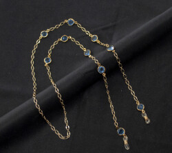 Zincir Midas Büyük Altın Mavi - 