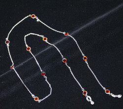 Zincir Midas Gümüş Kırmızı - 