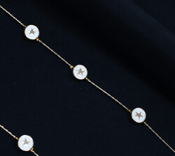 Zincir Üç Yıldız Beyaz - (1)