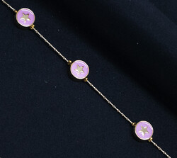 Zincir Üç Yıldız Pembe - (1)
