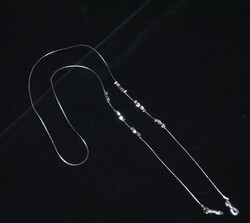 Zincir Lazer Prizma Gümüş - 