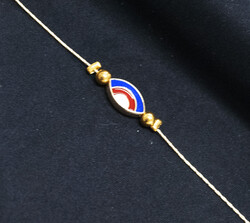 Zincir Nazar Kırmızı Altın - (1)