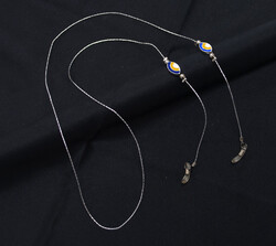 Zincir Nazar Sarı Gümüş - 