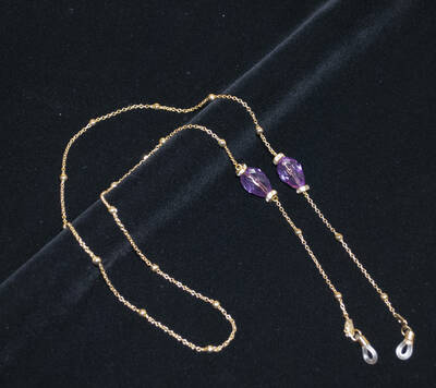 Zincir Taş Lila Altın - 1