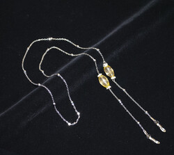 Zincir Taş Sarı Gümüş - 