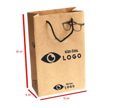 Baskılı Çanta Kraft Küçük - 
