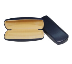 Metal Kutu Optik Deri Lacivert - 