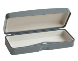 Plastik Kutu Optik Floklu Gri - 