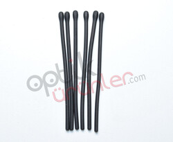 Sapucu Kısa Silikon 1.1mm Siyah Kıl - 