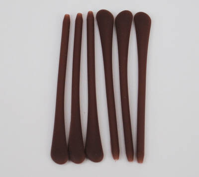 Sapucu Kısa Silikon Kahve 1.5mm - 1