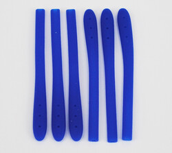 Sapucu Kısa Silikon Mavi 3 Nokta Köşeli - 