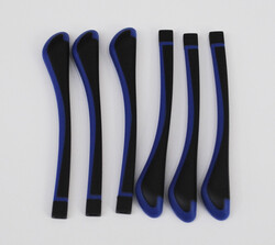 Sapucu Kısa Ultem Mavi Çift Renk Köşeli - 