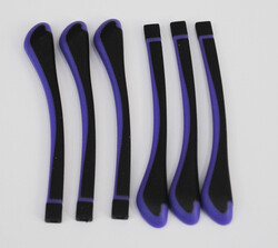 Sapucu Kısa Ultem Mor Çift Renk Köşeli - 