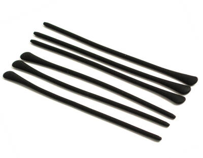 Sapucu Uzun Silikon Siyah 1,5 mm - 1