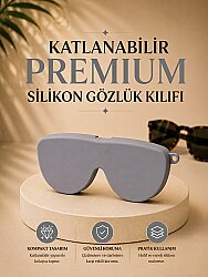 Silikon Gözlük Kılıfı Gri - 