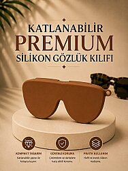 Silikon Gözlük Kılıfı Kahve (Taba) - 