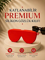 Silikon Gözlük Kılıfı Kırmızı - 