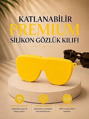 Silikon Gözlük Kılıfı Sarı - 1