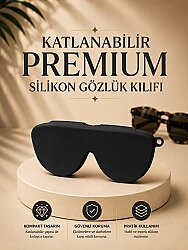 Silikon Gözlük Kılıfı Siyah - 