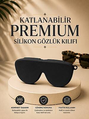 Silikon Gözlük Kılıfı Siyah - 1