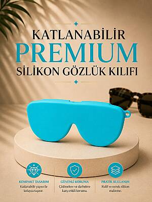 Silikon Gözlük Kılıfı Turkuaz - 1