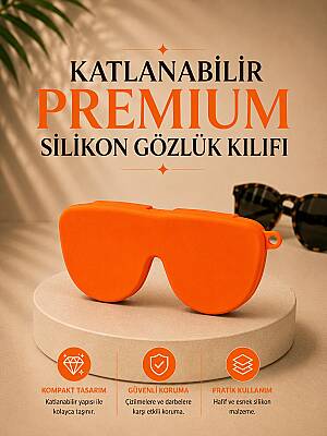 Silikon Gözlük Kılıfı Turuncu - 1