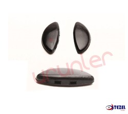 Silikon Plaket Porsche Siyah - 