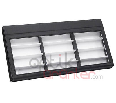 Teşhir Küvezi 15Li Kapaklı 48x24 Siyah - 1