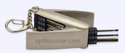 Tornavida Lüx Anahtarlıklı Set Gümüş - 1