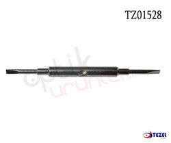 Tornavida Ucu Uzun (Çentikli) Çift Taraflı Düz - 