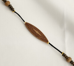 Zincir Ahşap Baton Siyah - 2