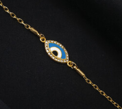 Zincir Nazarlık Horus Altın - (1)